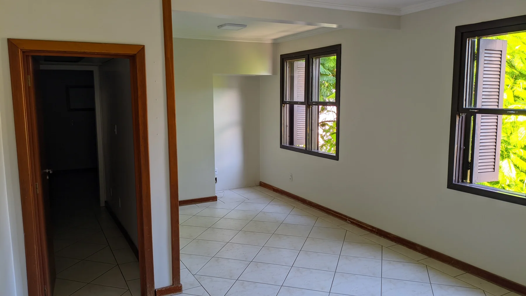 Sala de estar do apartamento